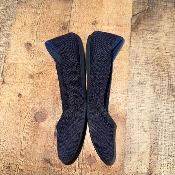 Retired Rothy’s Women's Navy Blue Honeycomb Luxury Ballet Flats US Size 6 1/2 - Picture 11 of 13